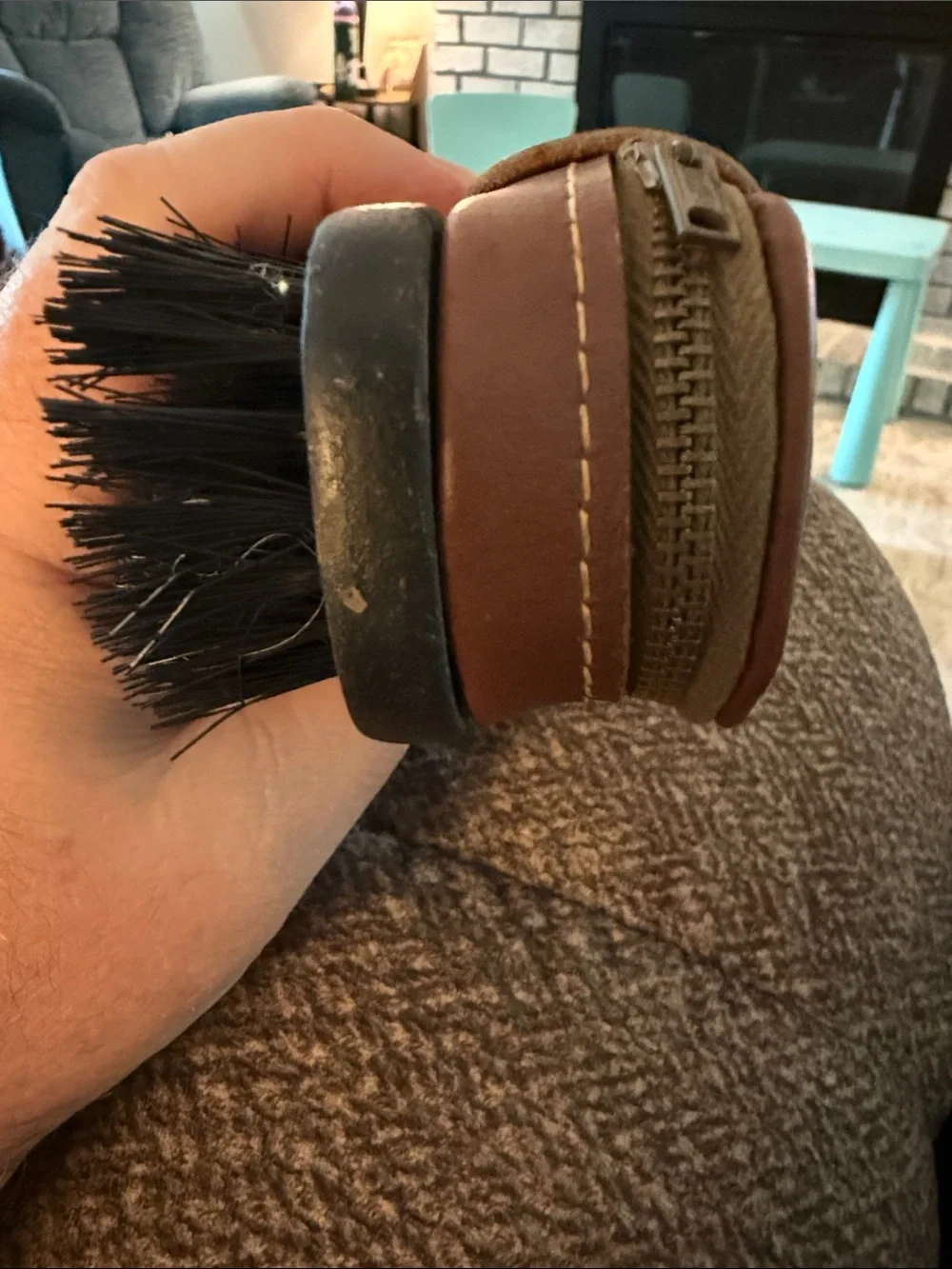Vintage Swank Travel Shoe Brush